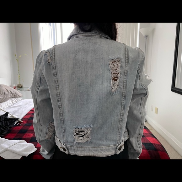 GUESS Ripped Jean Jacket - Picture 6 of 14